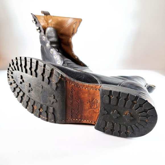 John Fluevog Living Black Casual Lace-Up Boot Size Women 7 / Men 5 - Picture 10 of 14